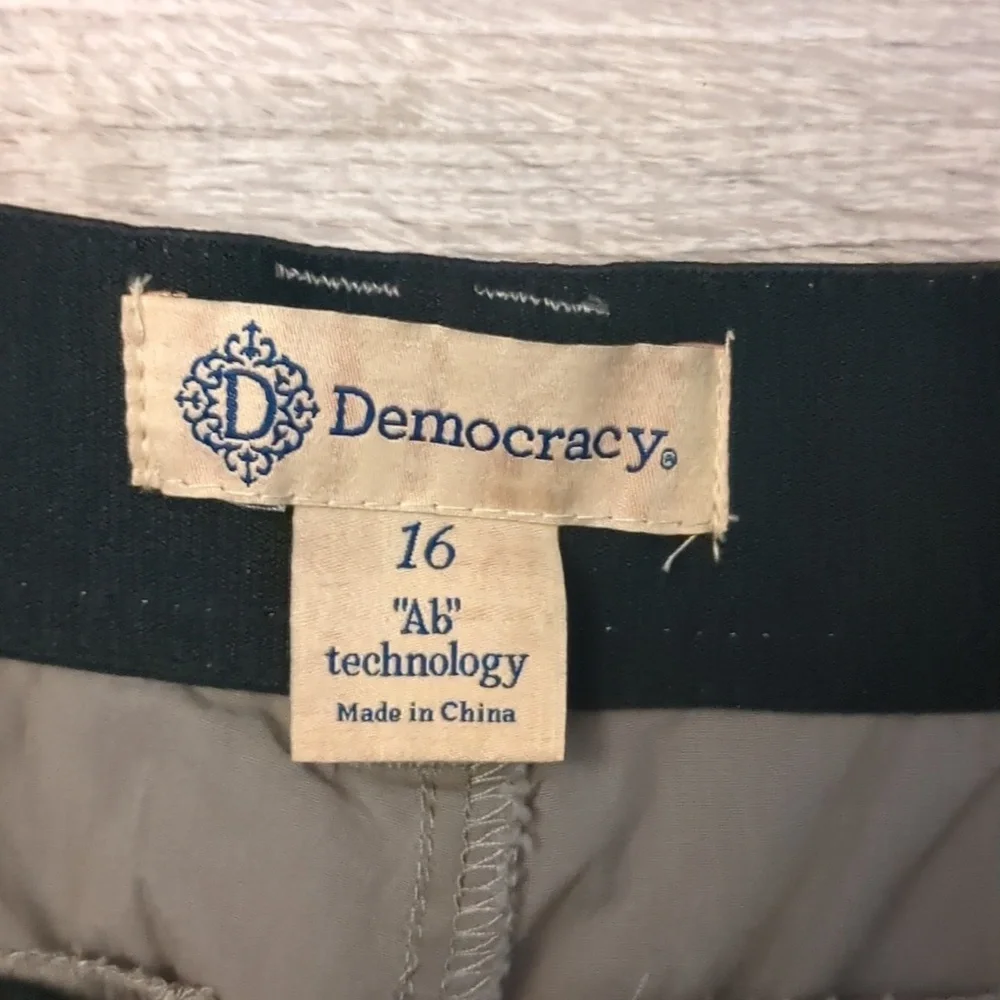 Democracy ab technology skyrise poplin green cargo pants size 16 - Picture 5 of 8